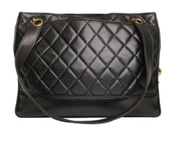 Chanel Vintage Quilted Shopper, Leather, Brown, 3028085 (1194/96), 3*